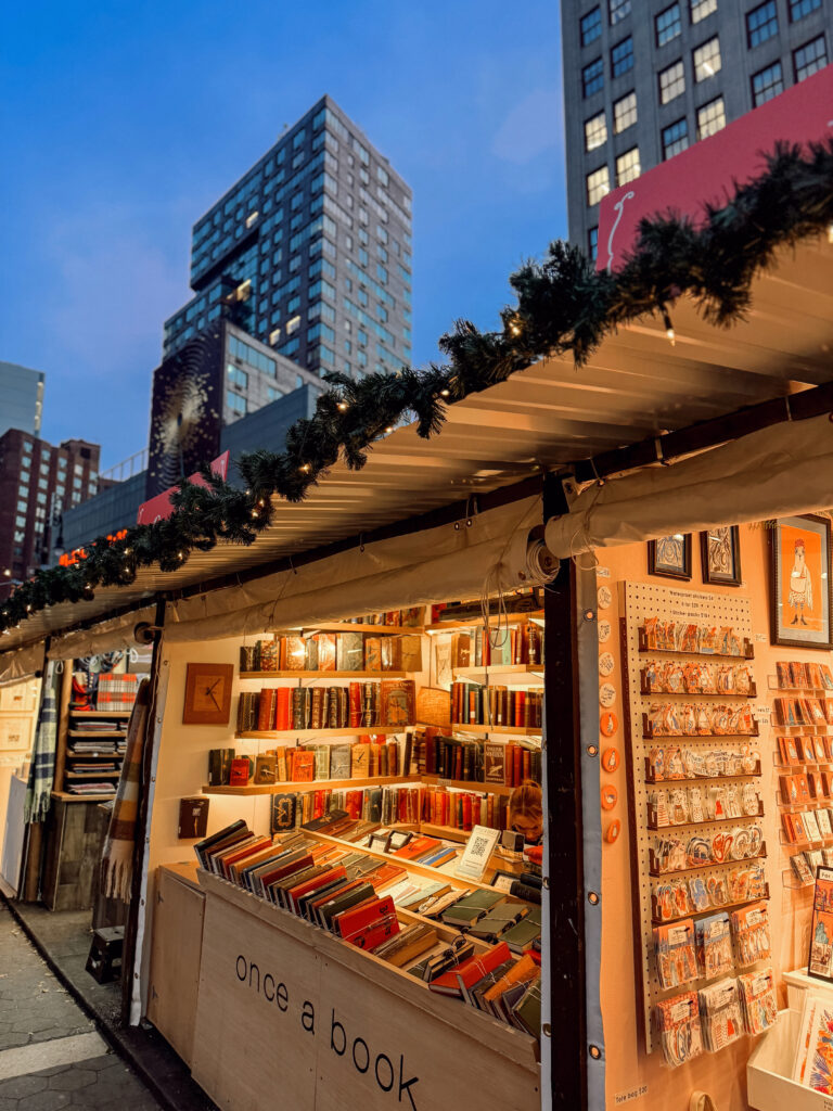 Union Square Holiday Market stalls Union Square Holiday Market stalls