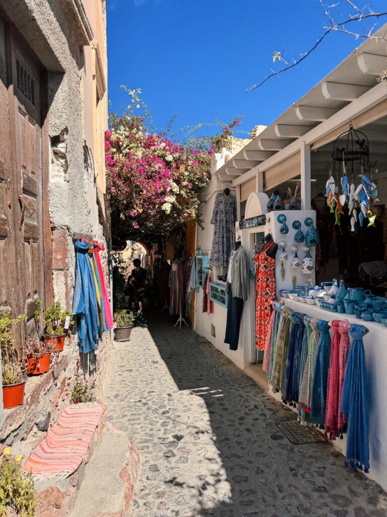 Oia Village shops Oia Village shops