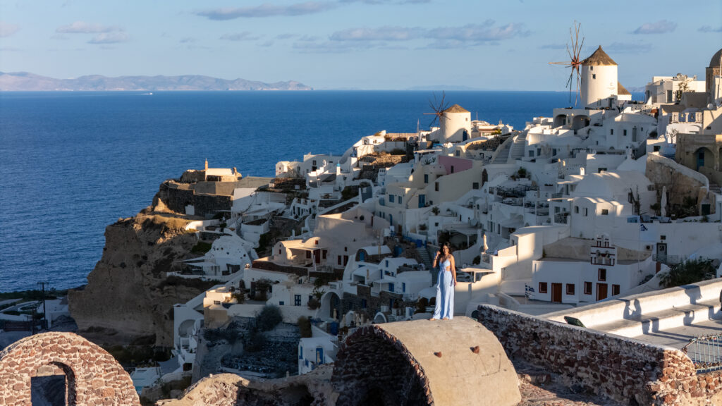 me standing on top of Oia Castle me standing on top of Oia Castle